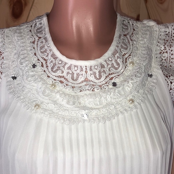 Speechless Women's Size 14 Top White Tunic Blouse Sleeveless NWOT - Picture 10 of 16